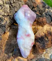 Lepidolite Goddess Worry Stone for Stress Release, Worry, Calm, Serenity