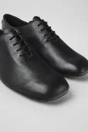 Casi Myra Black leather shoes for women