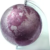 在飛比找蝦皮商城精選優惠-絕版拼圖 -  UN-1557 球型拼圖 古銅色英文地球儀拼