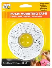 2-Foam Mounting Double Sided Foam Tape Wall Poster Scrapbook Art Project School