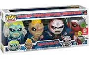 Iron Maiden - FUNKO POP! ROCKS: Iron Maiden - Eddie 4PK Glow in the Dark Box Set ae EXCLUSIVE STICKERED