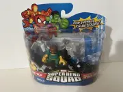 Marvel Universe Super Hero Squad Doc Ock & Black Suit Spider-Man Figures Hasbro