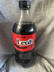 Share a Coke with Leah 2025 Personalized Gift Coca Cola Bottle 20oz Zero