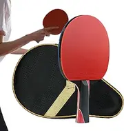 wqibq Table Tennis Equipment, Table Tennis Bat, High Performance Pong Bat with Light Grip for Bats, Sturdy Table Tennis Bat for Table Tennis Players