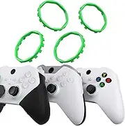 Redesigned Replacement Octagonal Gated Sticks Accent Rings for Xbox Elite Series 2 Core, for Elite Series 2, for Xbox Elite, for eXtremeRate ASR Version Shell for Xbox Series X/S Controller - Green