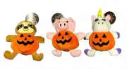 (Pack Of 3) 7” Plush Squeaky Dog Toys *New* Unicorn Pig Sloth Pumpkins- S-L Dogs