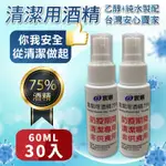 宸鼎-75%防疫酒精隨身瓶噴霧30入組(60ML X 30)/乙醇 防疫酒精