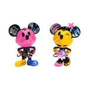 2pc Disney Mickey & Minnie Next Level Collector MetalFig Figure Toy 10x10cm