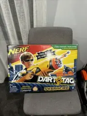 Nerf Gun Swarmfire Dart Tag 20 Blaster Large Auto Rifle + 20 Darts w/ Box