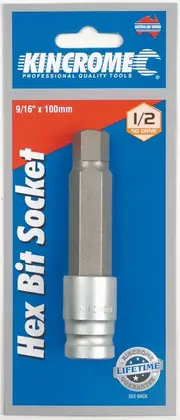 Kincrome HS18 - Hex Bit Socket 9/16" 1/2" Drive