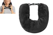 Neck Pillow Carry On Luggage Fits Up To 3 Days of Travel Essentials-Style 2(Fluffy)