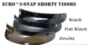 Echo 3 Snap Universal Shorty Visor BLACK