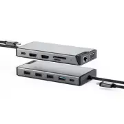 Alogic universal DV3 12-in-1 USB-C Dual Display Mini Dock DUCDDV3V2 NEW UNOPENED