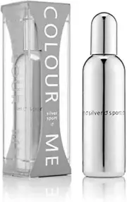 Colour Me Silver Sport Fragrance For Men 90 ml Eau De Parfum Free Shipping