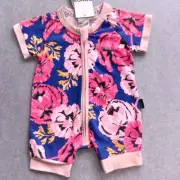Bonds Baby Zip Wondersuit Romper Short Sleeve Floral Size 0000 (Newborn) New