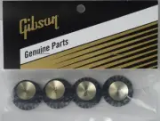 GIBSON® Top Hat Knobs Black w/Gold Reflector PRMK-020 Les Paul SG ES "REAL"