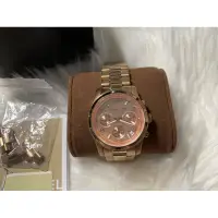 在飛比找蝦皮購物優惠-二手轉賣 MK Michael kors 5128 三眼玫瑰