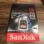 SanDisk Extreme Pro 128GB Class 10 - SDXC Memory Card - SDSDXXD-128G-ANCIN