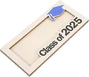 [Gadpiparty] Graduation Wooden Card Wallet Multifunctional Money Holder for Business Cards Photos Lightweight Pocket Organizer for Travel and Graduation