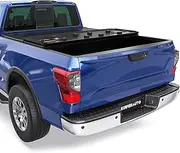 KUIPERAUTO Aluminum Tri Hard Compatible for 2016-2024 Nissan Titan (Non-XD) Truck Bed Tonneau Cover | 5.6 FT Bed On Top 67 inch