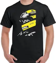 Ayrton Senna T-Shirt Mens Formula 1 Unisex Top Brazil Legend Motorsport Car BlackS-3LX,T180TX M