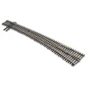 Peco SL-E8376 HO-Scale Code-83 #7 Right-Hand Curved Turnout Electrofrog