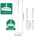 Lint Roller for Floor Portable Sticky Roller Cleaner with Adjustable~·
