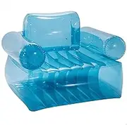 Intex Transparent Blue Inflatable Armchair, 109 x 107 x 79 cm Size