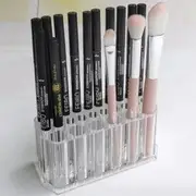 Gelipso - Transparent Plastic Makeup Brush Holder Transparent - One Size