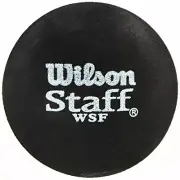 Wilson Staff Squash Balls Fast Professionals, Black Blue Dot, Pack of 2