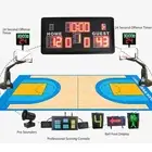 Electronic Basketball Scoreboard Timer LED Countdown Timer Clock Score NEW