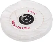 ANDRESLAD Polishing Machine White Cloth Wheel Jewellery Cleaner Soft Buffing Wheel for Bench Grinder Multi-purpose Metal Polishing Tool