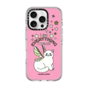 iPhone 16 Pro Clear Case MagSafe Compatible Fairy Cat by Exquisite Paradox