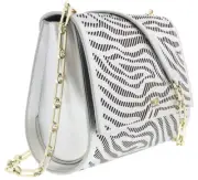 Roberto Cavalli Class GQLPAZ 101 Silver Audrey 001 Small Shoulder Bag