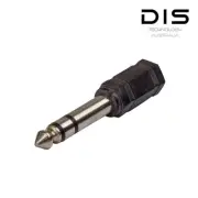 1 x 6.35mm 1/4" Stereo Male Jack to 3.5mm Stereo Female Headphone Socket Adaptor