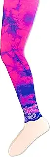 [Jefferies Socks] Girls' Lace Tie Dye Footless Tights