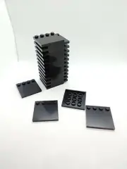 27 Black Display Stands for Building Block 4X4 Plate Base