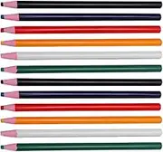 Operitacx 12pcs Fabric Chalk Pencil Erasable Tailor's Chalk for Precise Marking Clothing Fabric Durable Comfortable Grip for Sewing Projects