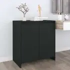 NNEVL Sideboard Black 70x40x73.5 cm Chipboard