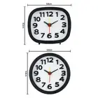 Creative Square Alarm Clock No Tick Quiet Number Clock Bedrooms Bedside