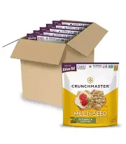 Crunchmaster Gluten Free Multi Seed Rosemary Olive Oil Crackers 4oz Pack of 6