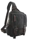 Canvas Shoulder Backpack Travel Rucksack Sling Bag Cross Body Messenger Bag,1...