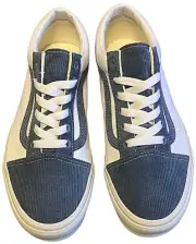 Vans Old Skool Mini Cord Navy True White Shoes Size Woman7.5/ Men 6 New In Box