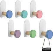 5 Pcs Kids Hooks Cute Creative Coat Hooks, Wall Hooks Adhesive Hooks for Hanging Organizer Wall Hanger for Backpacks, Towel, Clothes, Key and Hat (5 Pack)
