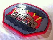 Fire Department Los Angeles Nightmare 3D routed plaque patch sign Custom carved