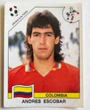 World Cup Italia 90 - Andres Escobar #291 - Colombia - Panini
