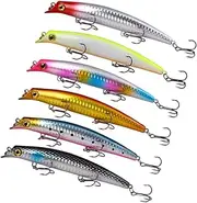 TOKIDNY Top Water Stick Bait Lures 6pcs 12.5cm Wave Climbing Bait Artificial Lures Freshwater Fishing