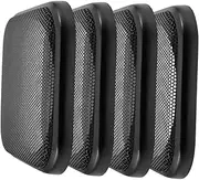 Vaguelly 4pcs Square Speaker Grill Cover Mesh Protection Net for Audio Systems Durable Black Subwoofer Guard for Car Home Speakers Easy Installation Dust Protection