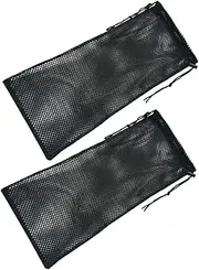 GAXIRE 2pcs Drawstring Mesh Bags for Snorkeling and Scuba Diving Gear Lightweight Travel Backpack for Beach Protection from Water and Sun Exposure