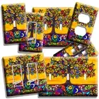 MEXICAN TREE OF LIFE FOLK ART LIGHT SWITCH OUTLET WALL PLATES SPIRITUAL ROOM ART